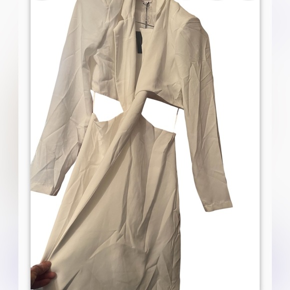 Le Lis Collection Eyelet Cutout Mini Dress White Size Small Women - Picture 8 of 8